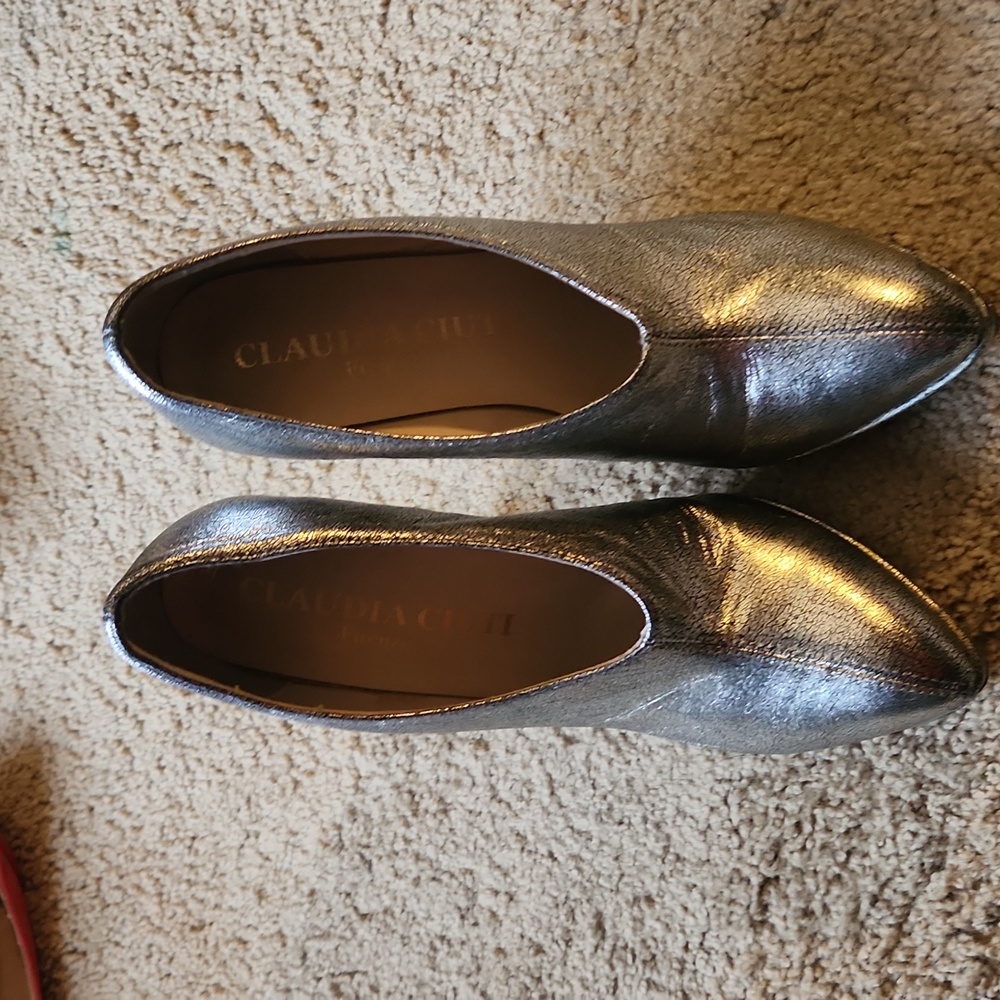 Silver Claudia Ciuti Firenze booties.